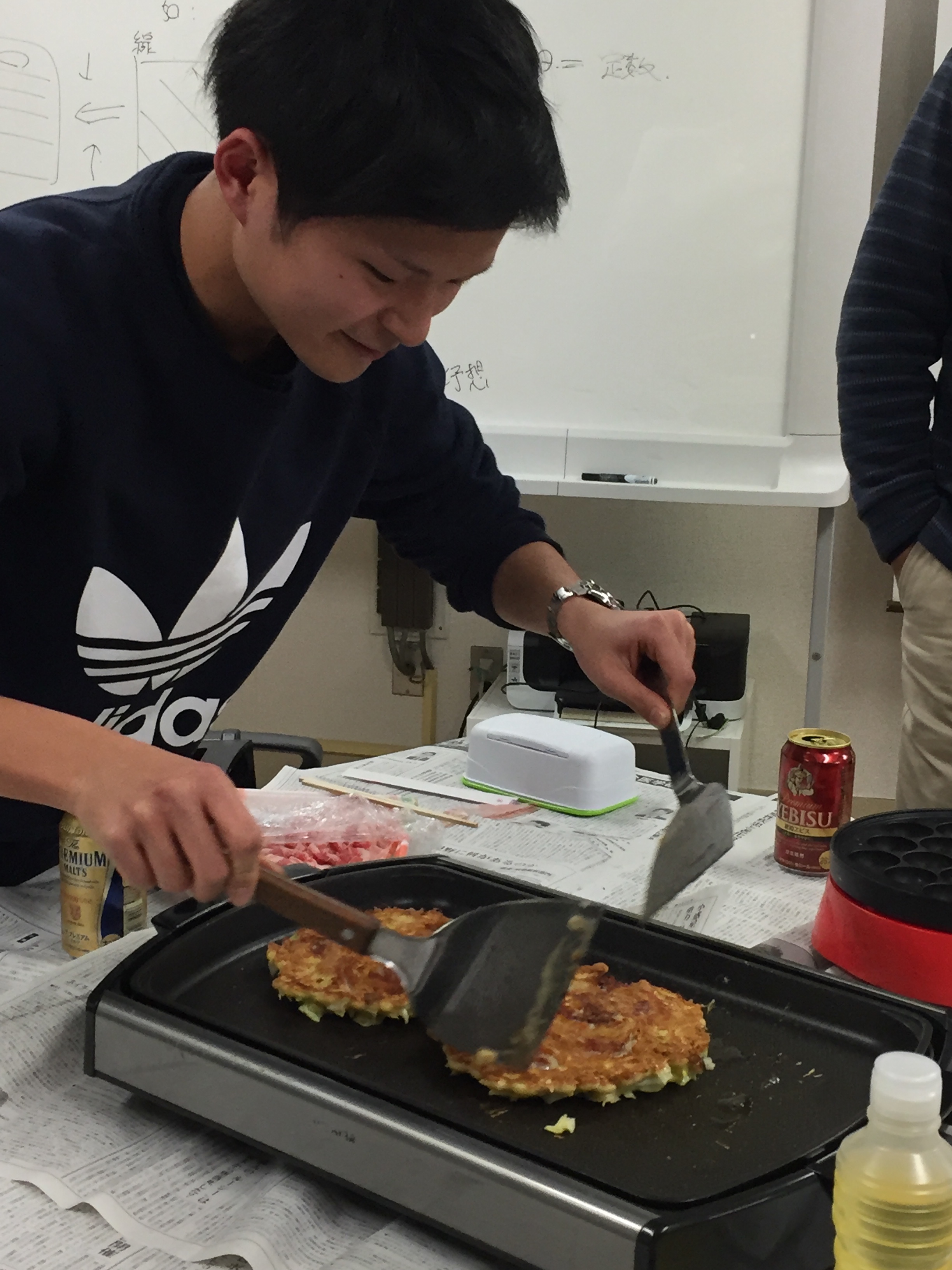 お好み焼きチャレンジ（櫻井くん）