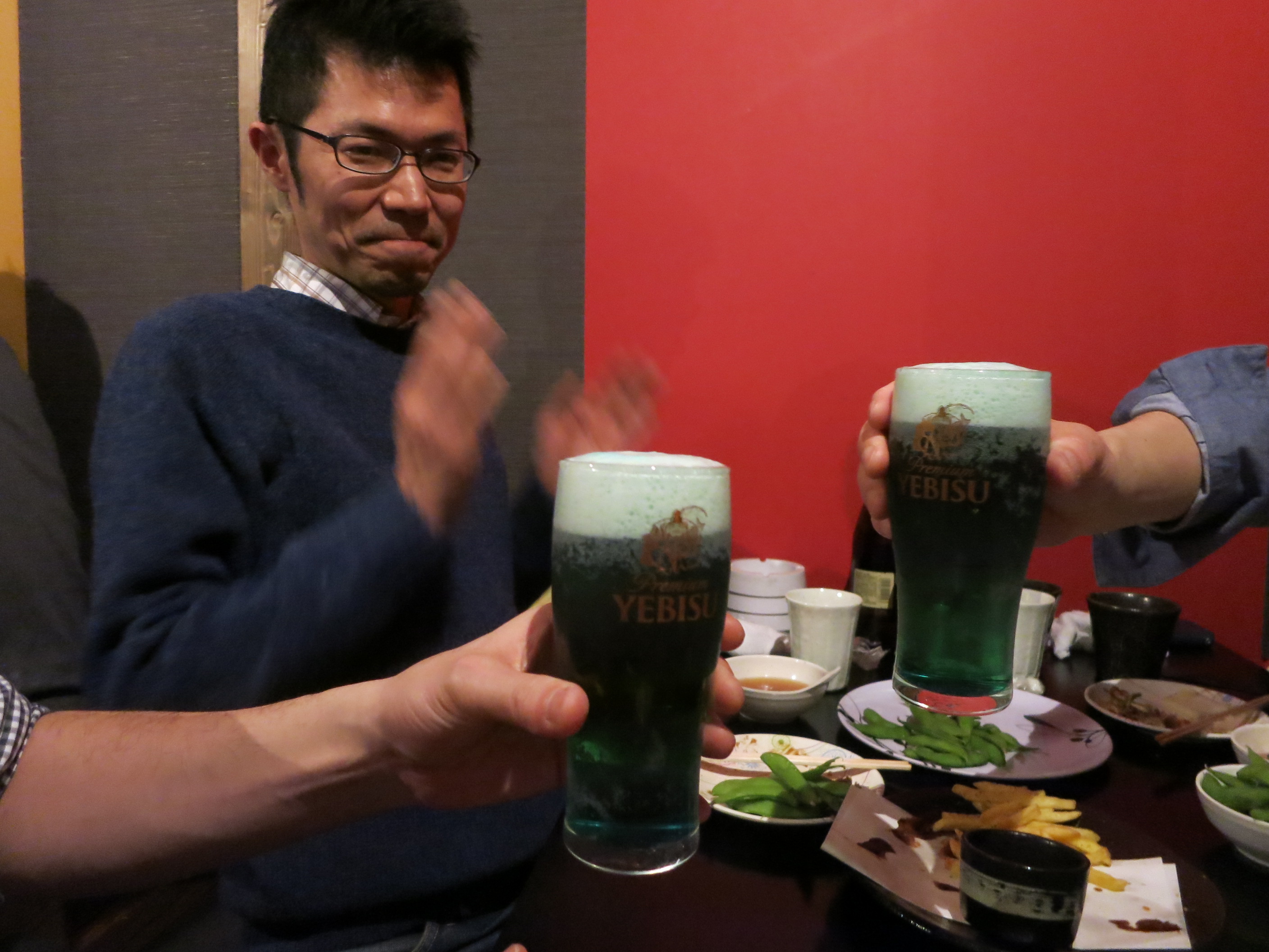 緑のビール